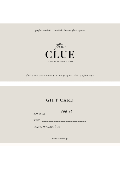 E-KARTA PODARUNKOWA 400 