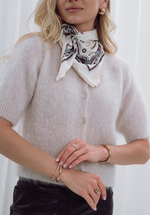 KARDIGAN SOREN LIGHT BEIGE kid moher